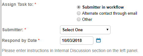 Assign to Submitter in Workflow Options